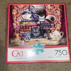 Buffalo 750 piece puzzle cats, storytime cats